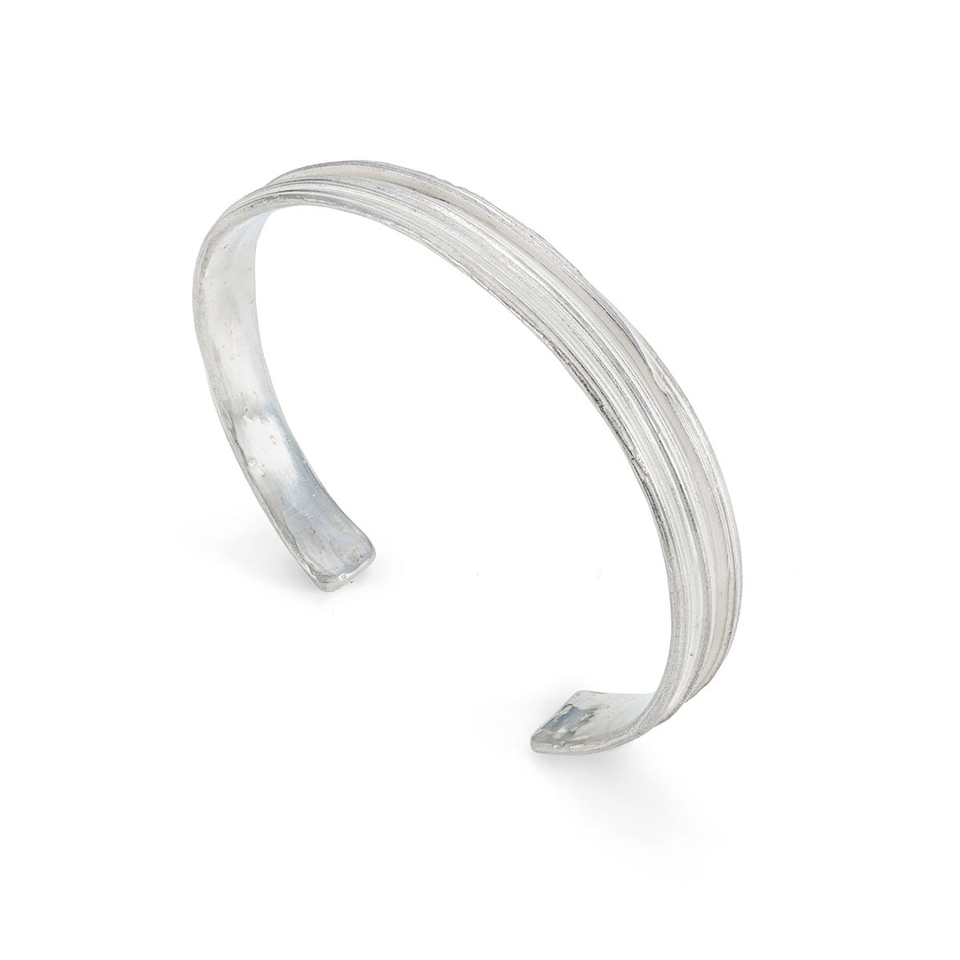 Mitsuro Ripple Cuff Silver